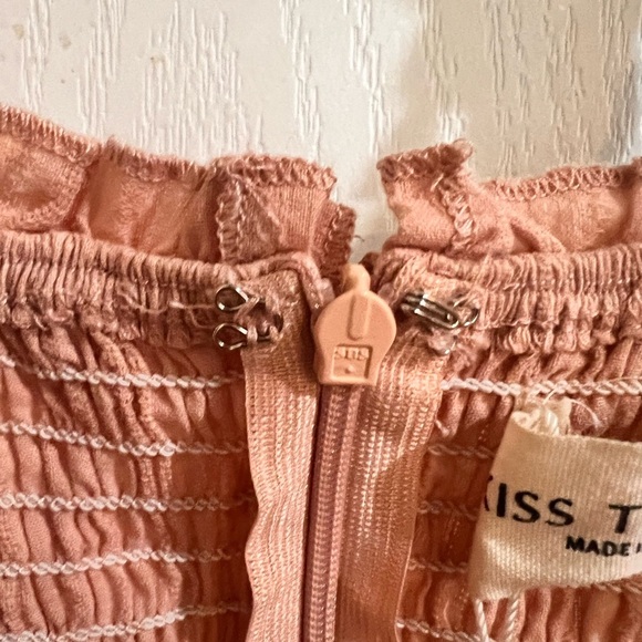 NWT Urban Outfitters Kiss The Sky Layla Pink Lace-Up Dress - Picture 3 of 6